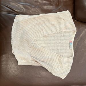 Free People knit wrap top